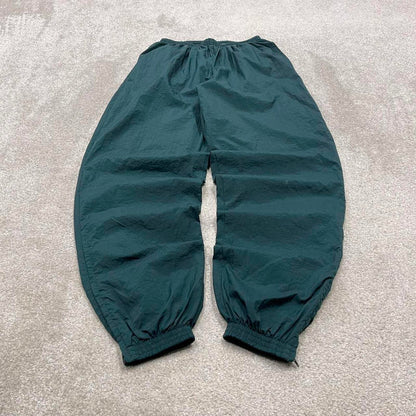00s baggy Nike tracksuit bottoms green Medium loose y2k style sportswear track pants gym wear