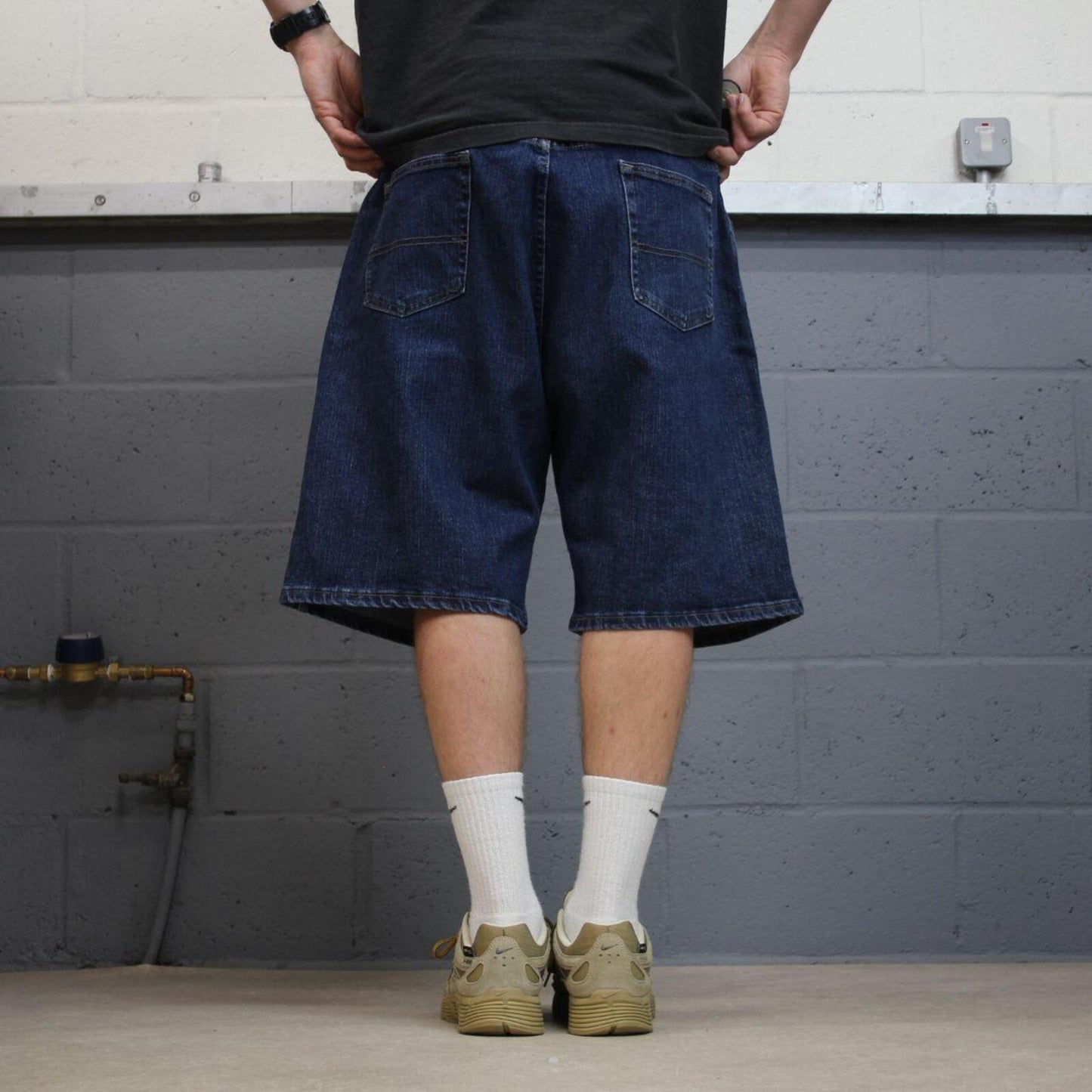 Wrangler baggy denim shorts blue Loose comfy skater style jorts