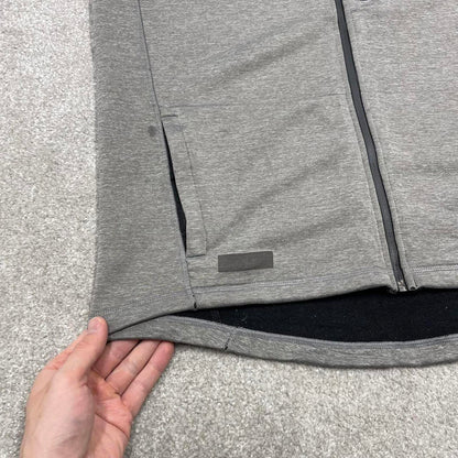 00s Oakley technical hoodie XL men's y2k style grey lightweight hooded performance tech top