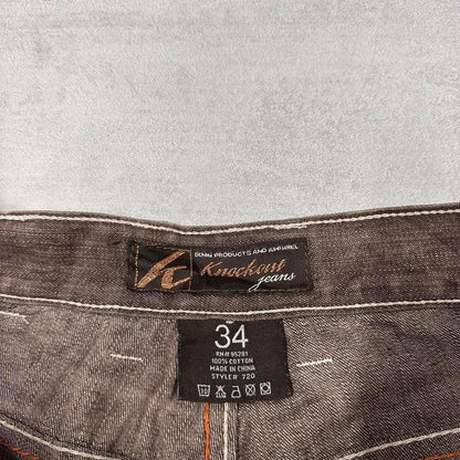 Mens Baggy Knockout Jeans shorts W33