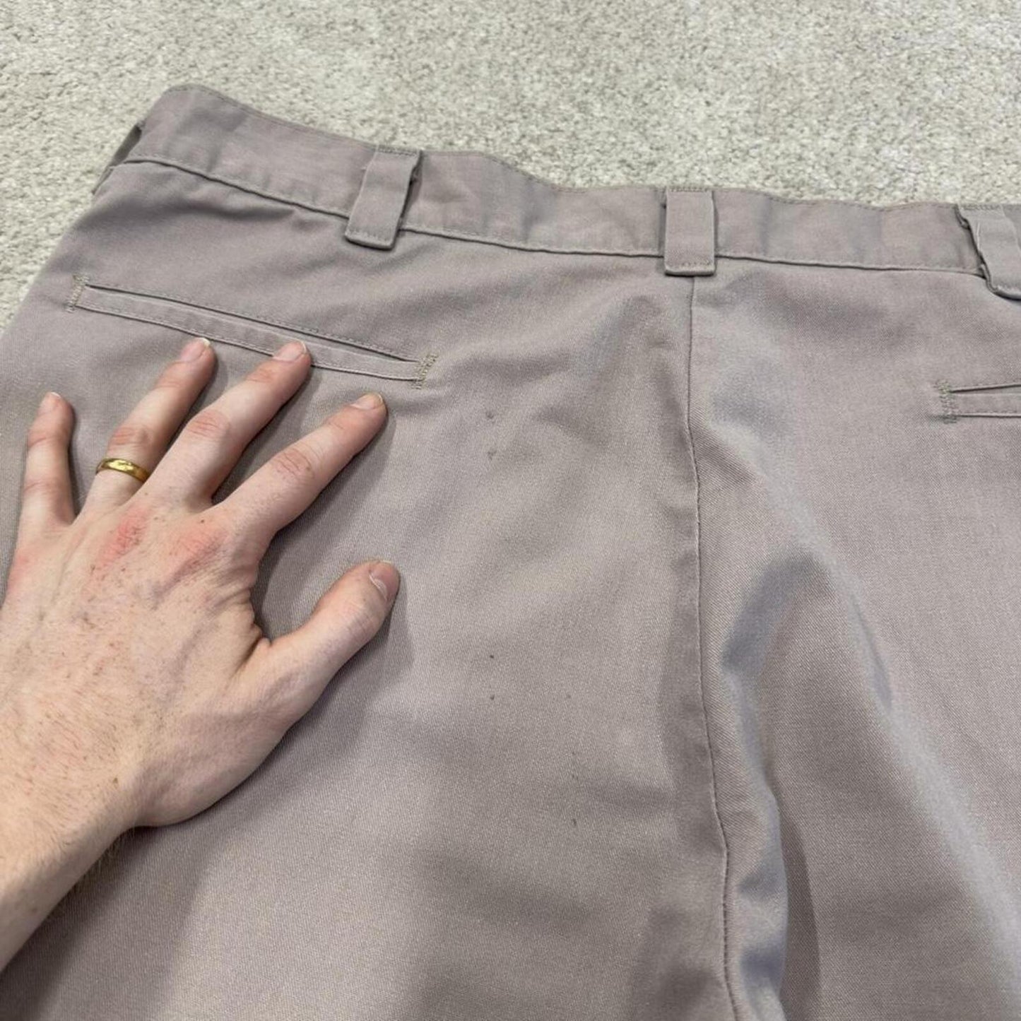 Dickies carpenter chino shorts grey Chino style skater shorts loose leg festival