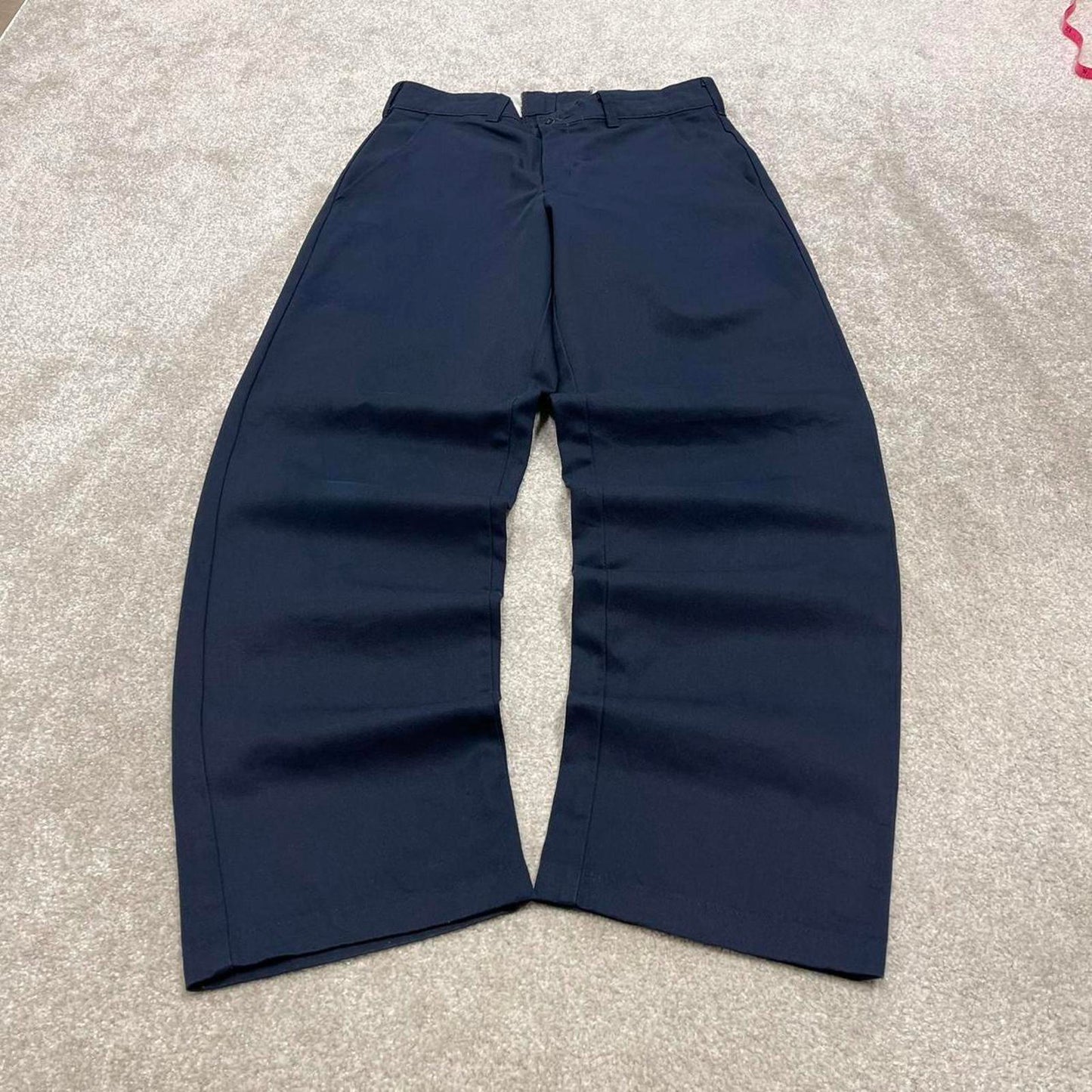 Navy Red Kap pants W30L32 loose y2k chino style skate trousers patch logo