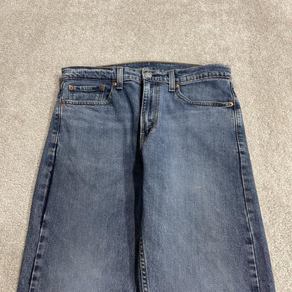 Y2K Levi’s 505 jeans straight leg washed blue Straight fit 5 pocket pants red tab logo