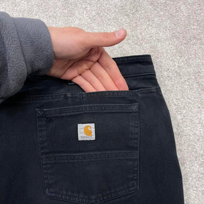 00s Y2k Carhartt jeans pants black Women's slim fit utility work pants