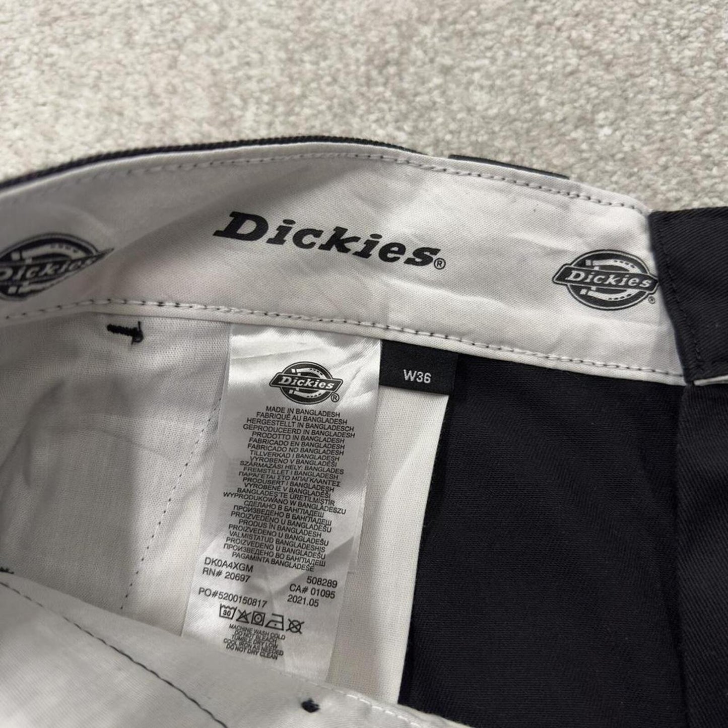 Dickies chino shorts black Chino style skater shorts lon leg festival