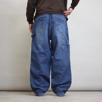 Baggy carpenter jeans W38 L30 blue loose denim skater cargos