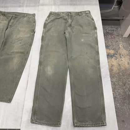 Baggy Carhartt carpenter jeans W36 L35 wide leg flannel lined 90s style skater cargos