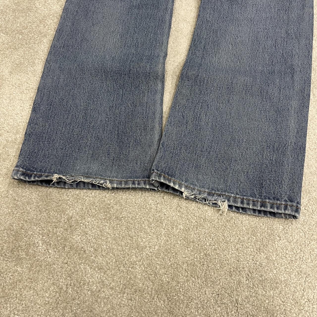 Y2K Levi’s 517 bootcut jeans blue denim Loose bootcut pants with red tab logo