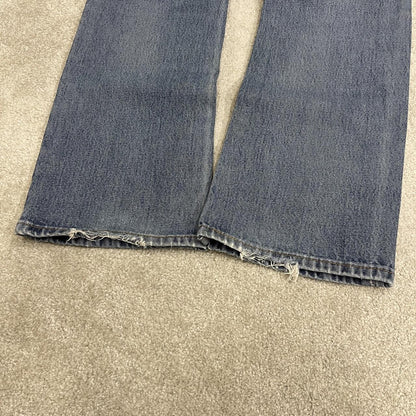 Y2K Levi’s 517 bootcut jeans blue denim Loose bootcut pants with red tab logo