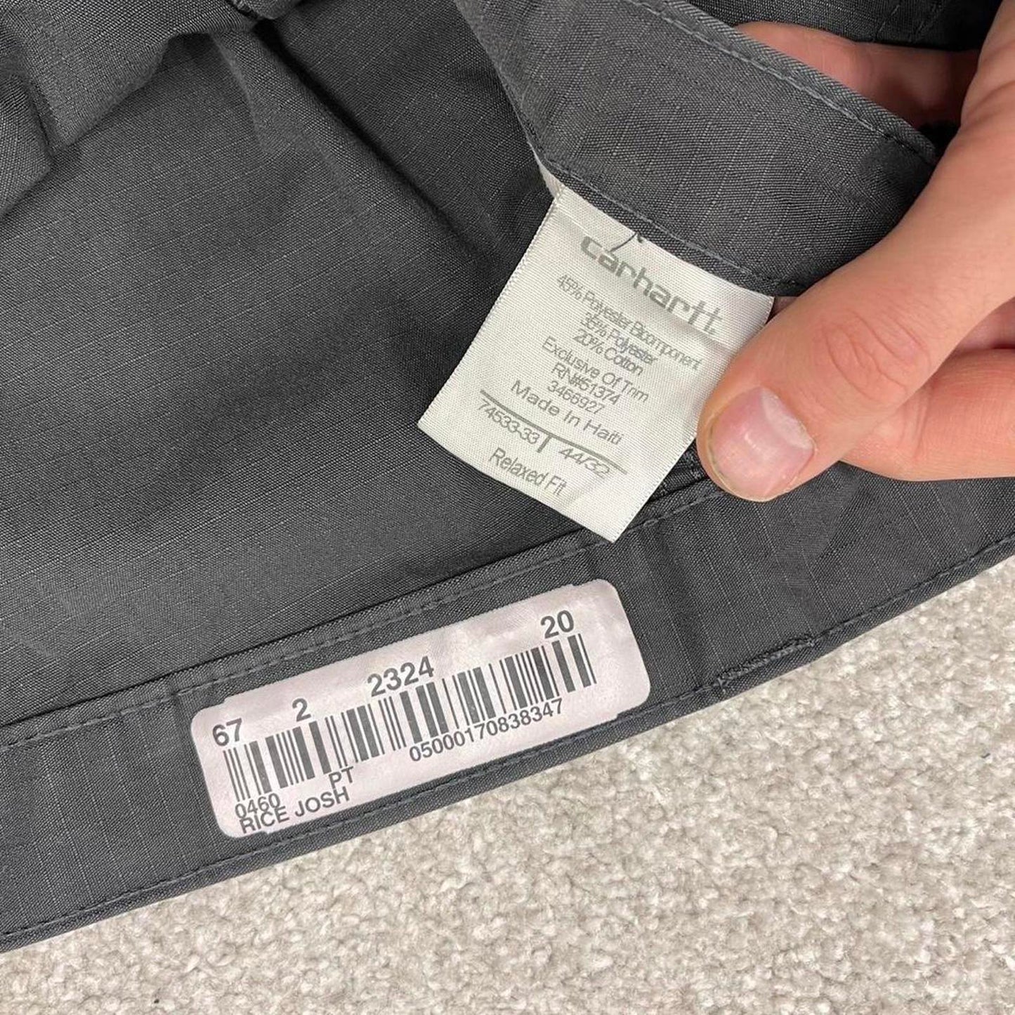 Vintage Y2K Carhartt pants grey Loose relaxed fit skate style work pants