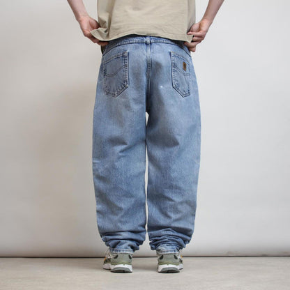 Vintage Carhartt jeans W40L34 blue loose thick 90s skater style denim workwear American