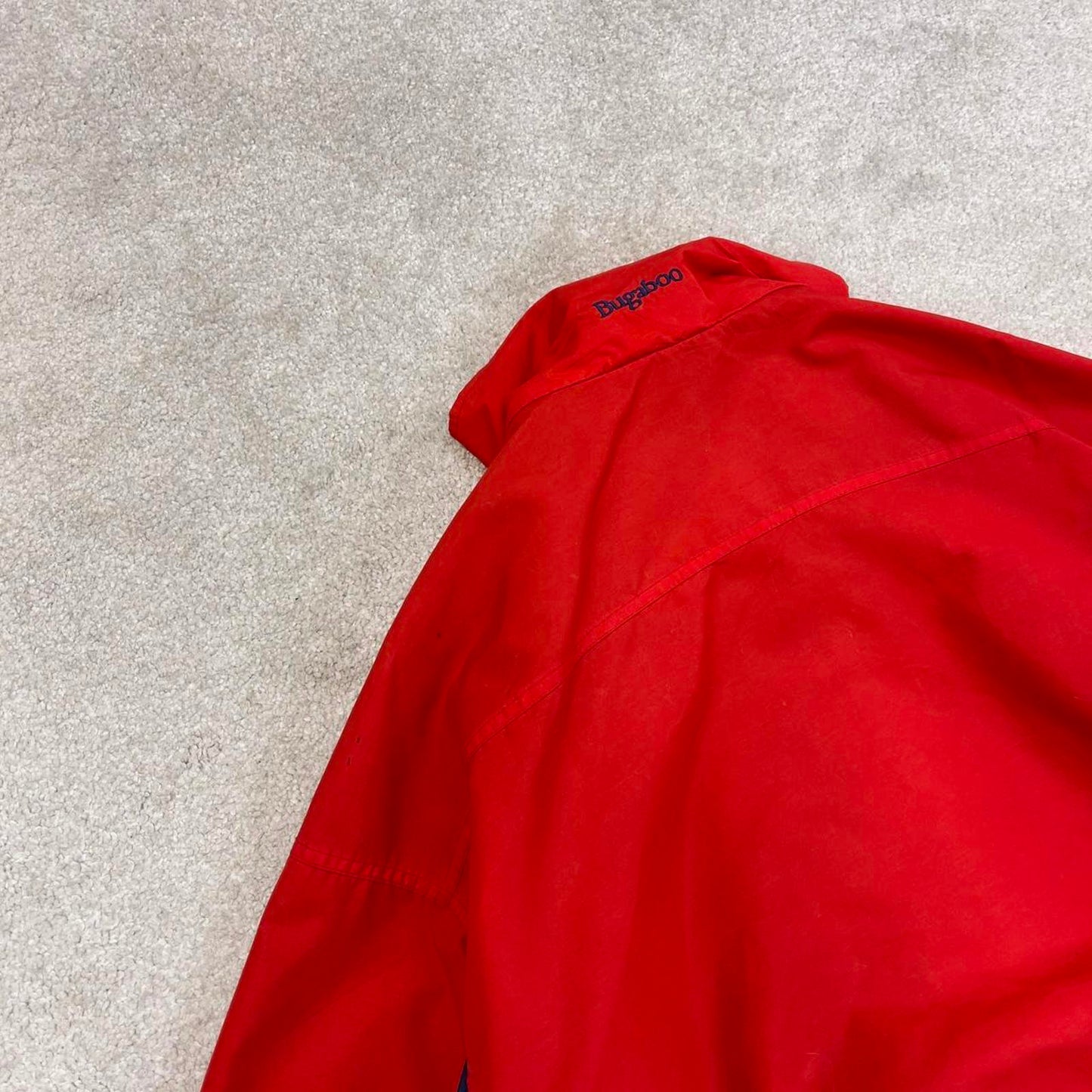 Red Columbia technical jacket XL men's y2k style full zip windbreaker autumn hiking