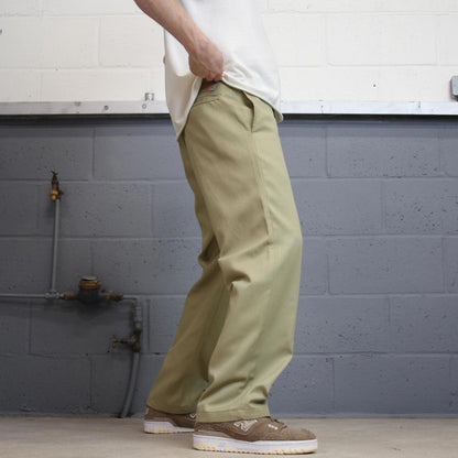 Khaki Dickies 874 Pants W34L30 loose original fit twill chino style skater pants