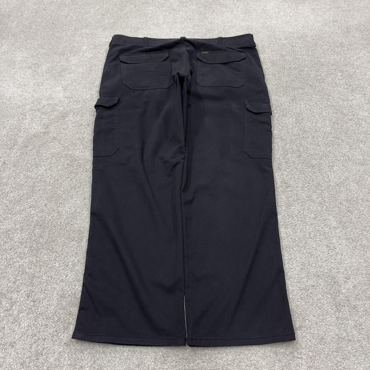 Lee cargo pants y2k black Straight leg utility workwear style trousers