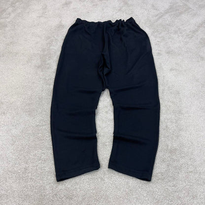 Loose Nike Trackies XL Black y2k 00s style Dri-Fit joggers print swoosh logo