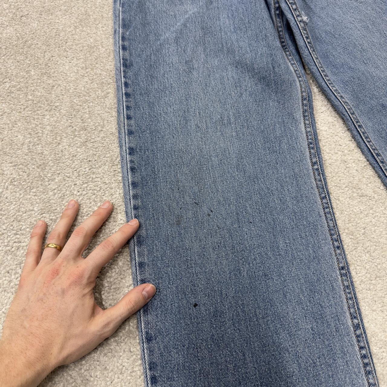 Levi’s 550 jeans Y2K blue relaxed denim Levi’s loose leg 2000s style pants red tab logo