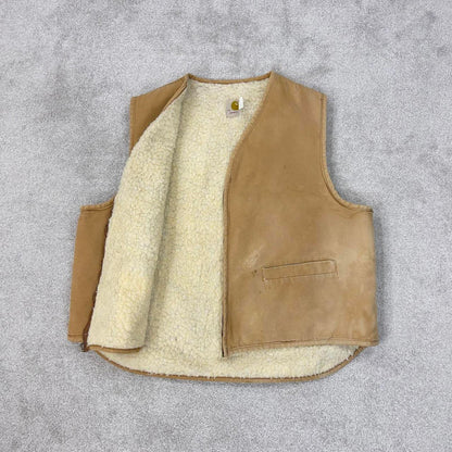 Tan vintage Carhartt Gilet XXL