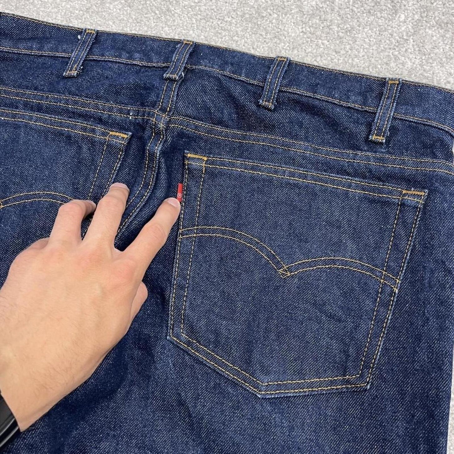 Vintage Levi’s 505 straight fit jeans blue Y2k 100% cotton denim pants red tab logo