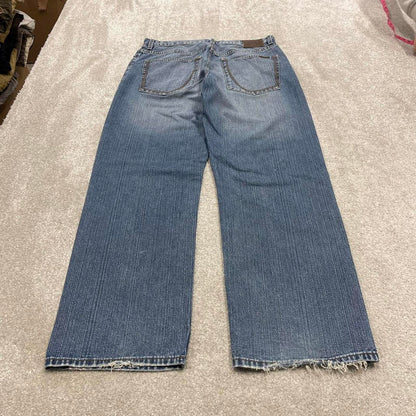 Vintage baggy Sean John jeans 90s skater style W32L32 blue loose denim pants