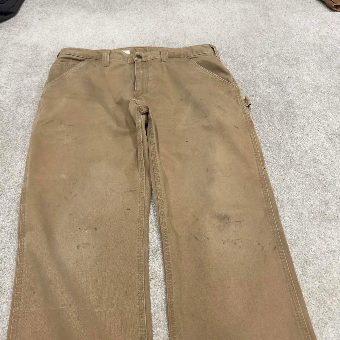 Carhartt carpenter pants W36L32 tan relaxed 90s style cargos