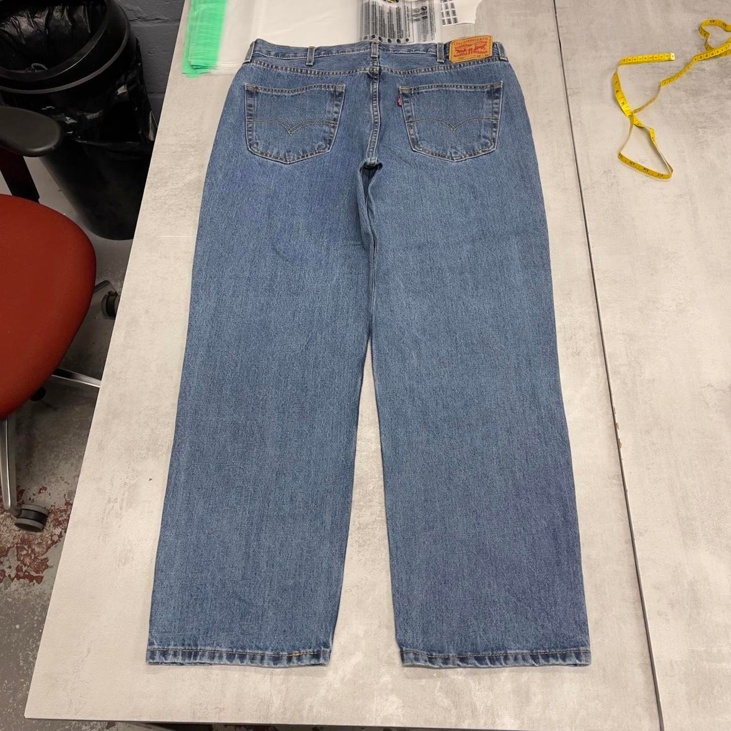 Blue baggy Levi's 550 jeans W38L30 wide leg