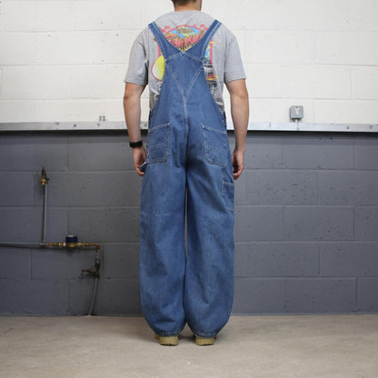Carhartt denim Dungarees loose overalls blue Farmer workwear bib & brace utility