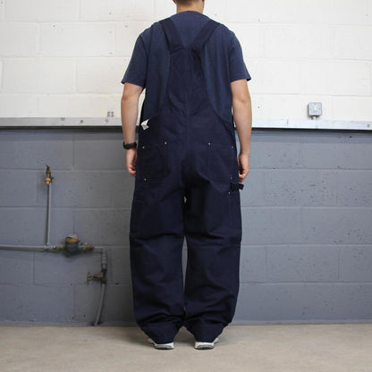 Navy Carhartt dungarees W44L34 mens canvas overalls utility worker