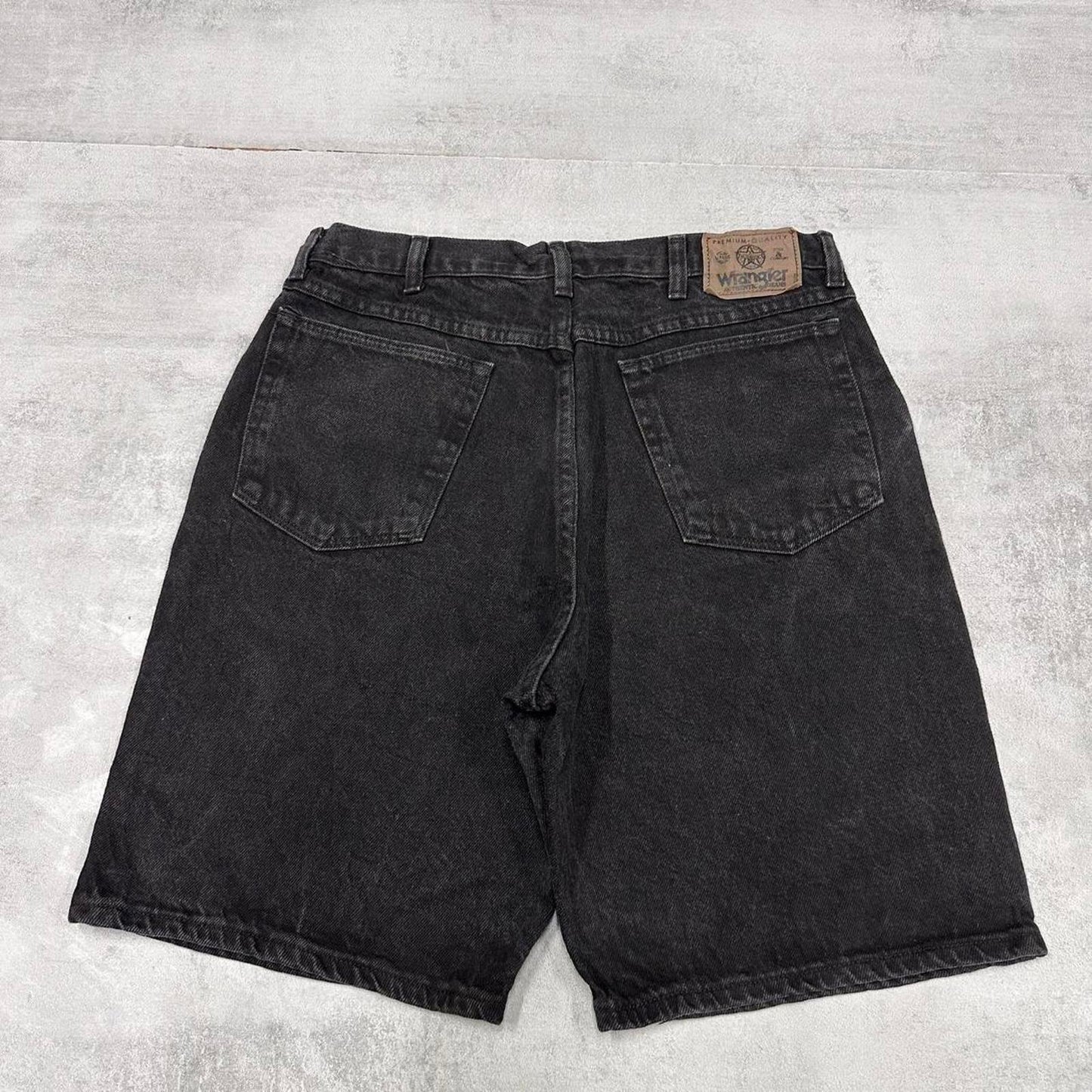 Mens Baggy Wrangler jorts W34 loose denim skater style shorts