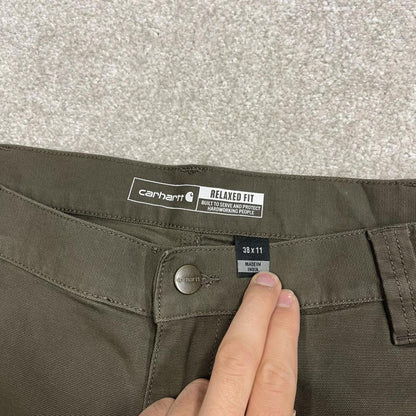 Carhartt baggy cargo shorts carpenter green Relaxed fit canvas skater style work shorts
