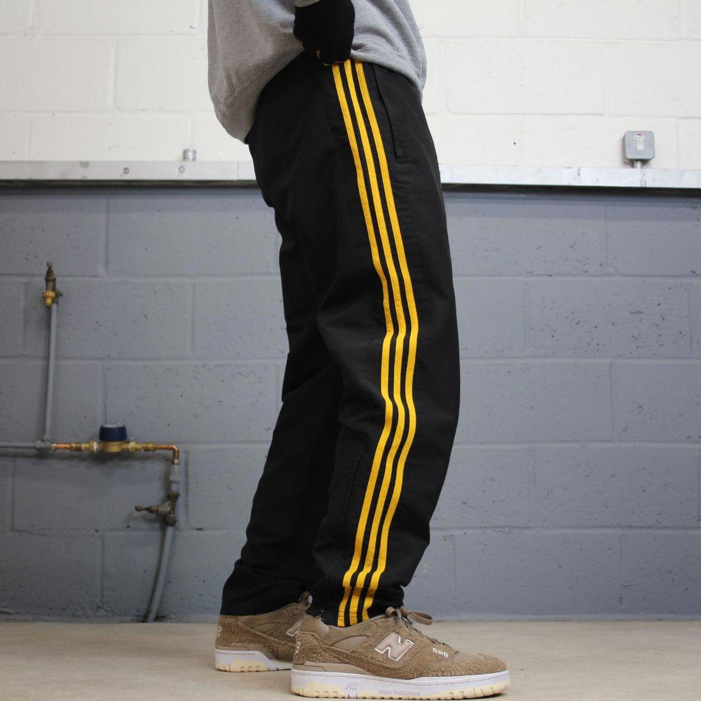 Vintage Y2K Adidas tracksuit bottoms black