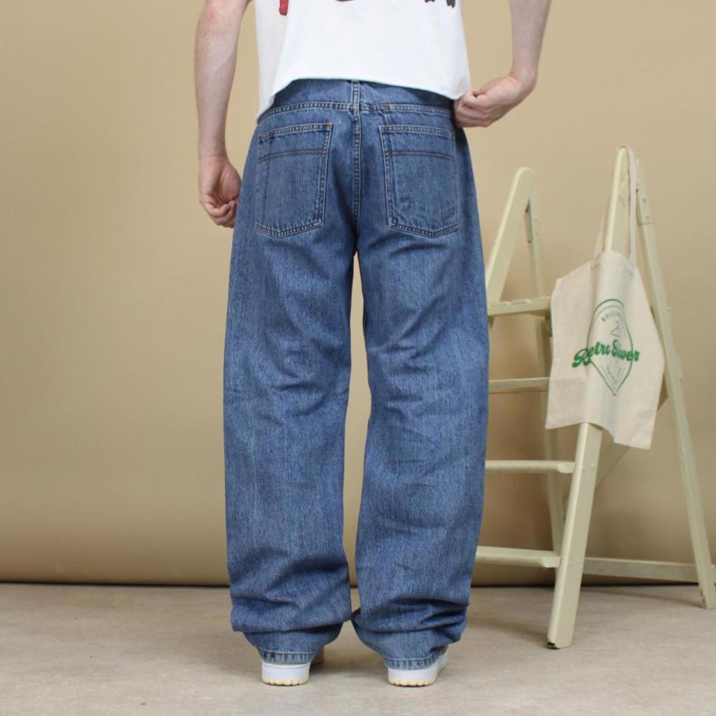 Blue embroidered Sean John jeans W36 L33 loose denim Y2K skater style jeans