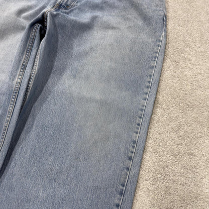 Baggy Levi’s 560 jeans y2k W40L30 blue Loose leg comfort fit denim 2000s style red tab logo jeans