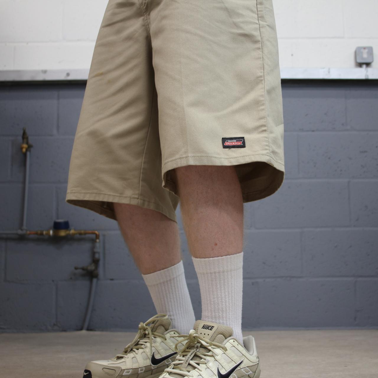 Dickies carpenter shorts long leg khaki Twill chino skater style shorts loose long leg