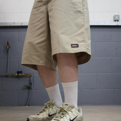 Dickies carpenter shorts long leg khaki Twill chino skater style shorts loose long leg