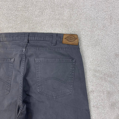 Grey Dickies pants W36L32 athletic fit 5 pocket chino skate style pants