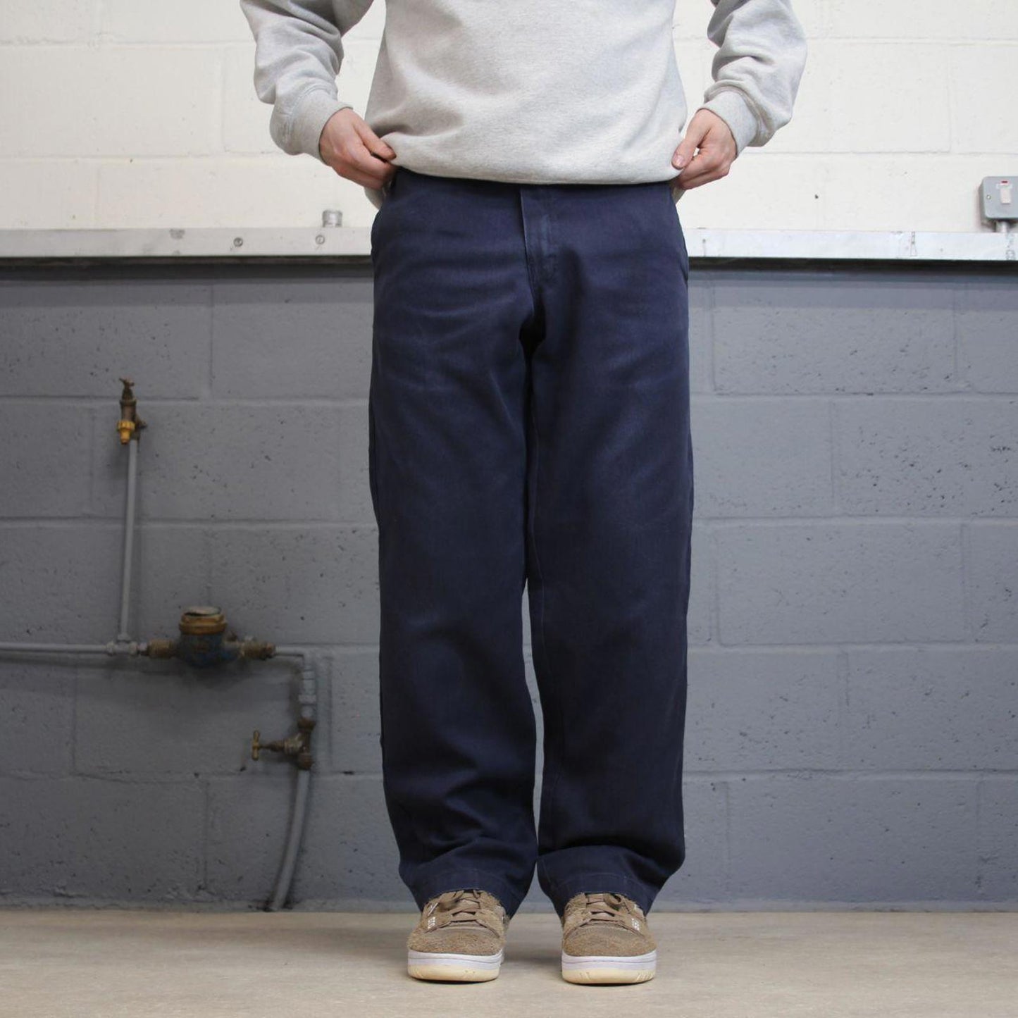 Dickies 874 Pants W33L32 navy original fit twill chino 90s style skater pants