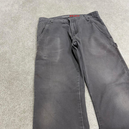 Grey Dickies carpenter jeans W32L30 regular fit canvasy 90s skater style cargo pants