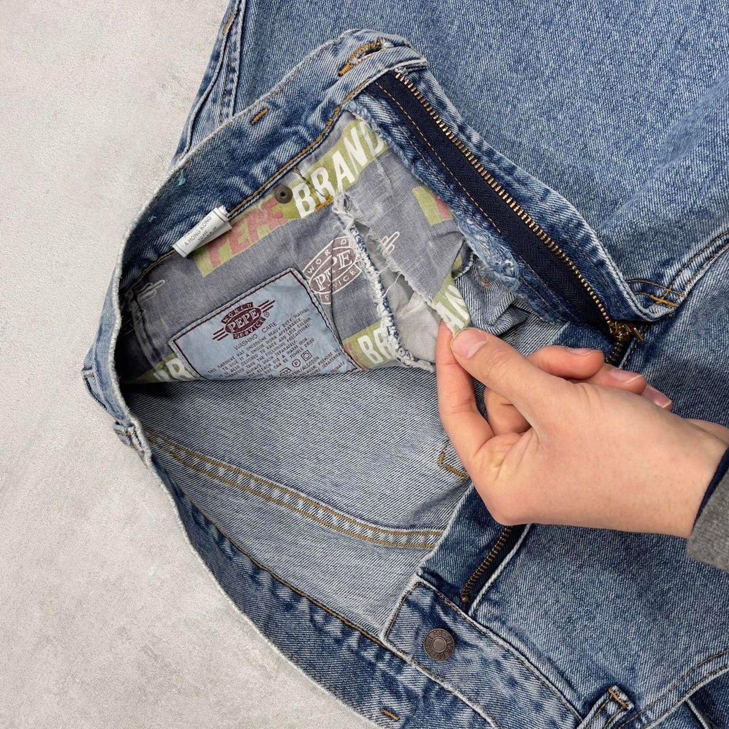 Baggy tapered Pepe jeans W38 L32 loose denim 90s style skater jeans