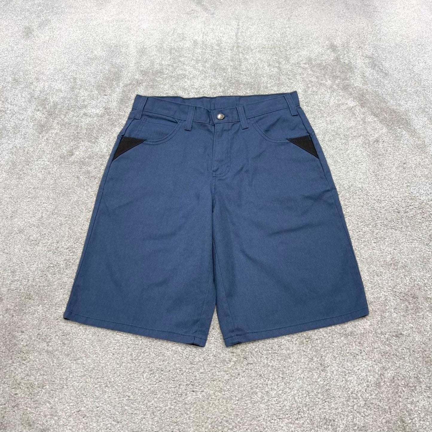 Y2k loose Dickies chino shorts skater style blue Loose fit chino summer festival shorts