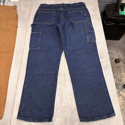 Blue Key double knee carpenter jeans W38L32 baggy denim skater pants