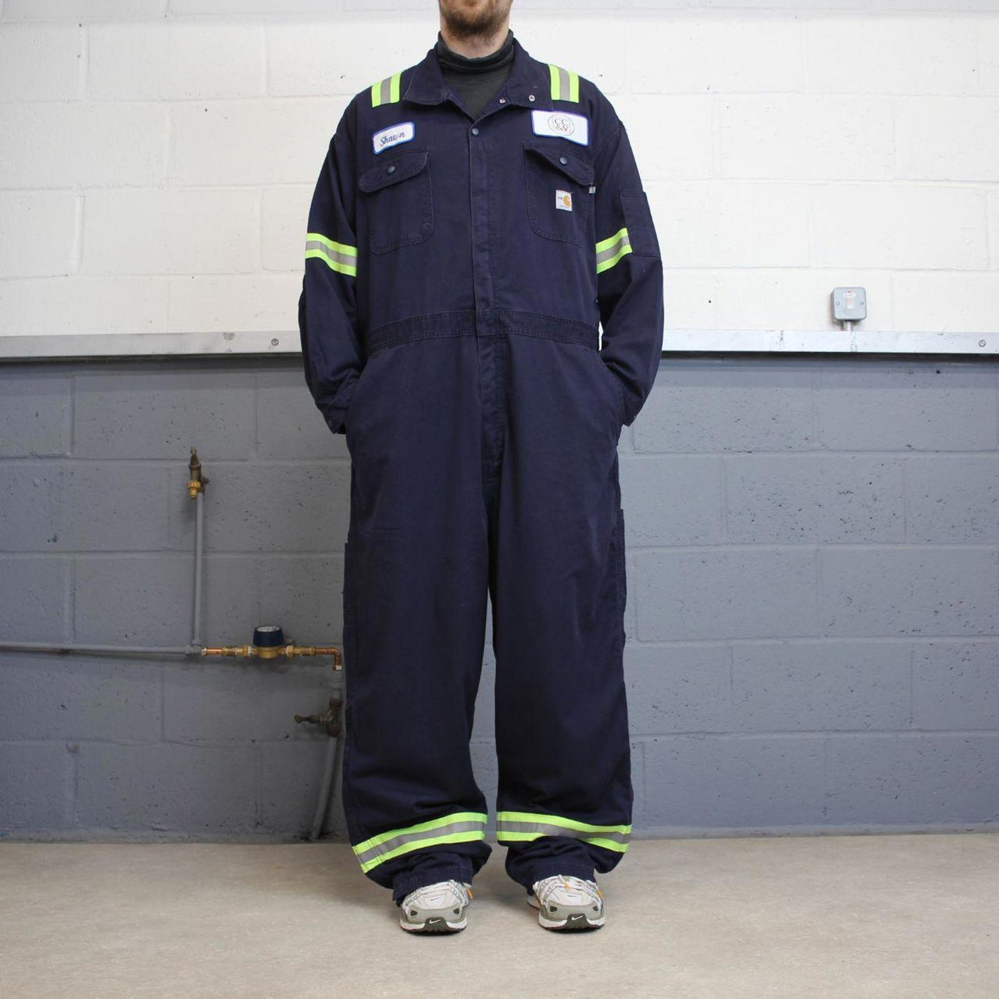 Carhartt FR boilersuit workwear coveralls navy Long sleeve work jumpsuit overalls fire resistant