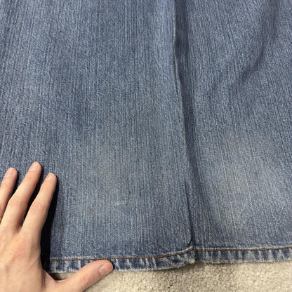 Y2K Enyce baggy jeans W36L33 blue Loose fit skater surf style patch detail embroidered jeans