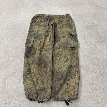Women’s Mossy oak baggy camo cargo utility pants Y2K khaki outdoors hunting utility trousers
