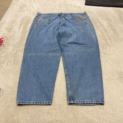 Vintage Carhartt jeans 90s y2k skater style W46L30 blue loose 100% cotton denim