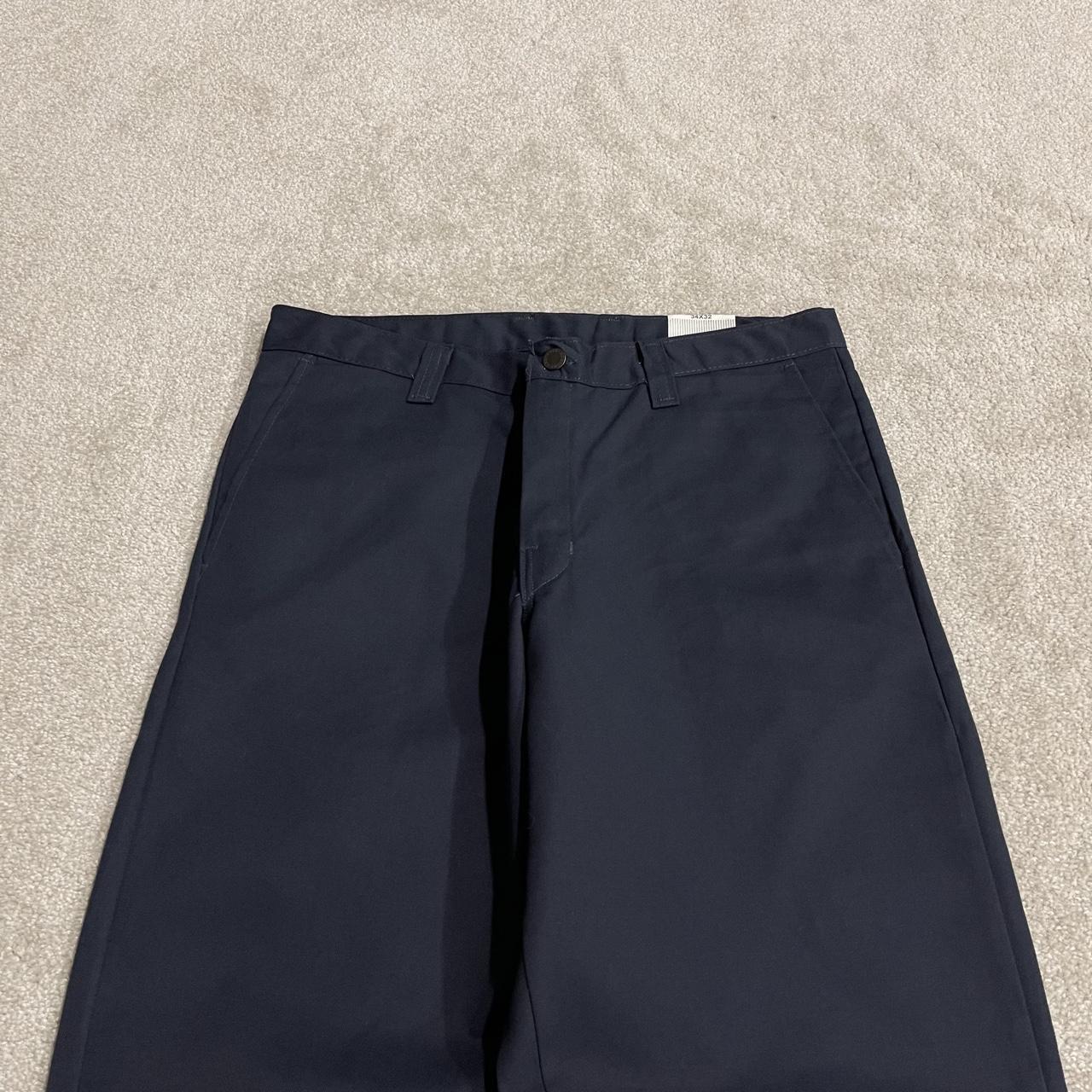 Dickies work pants W34L32 navy regular fit Twill chino style skate work trousers