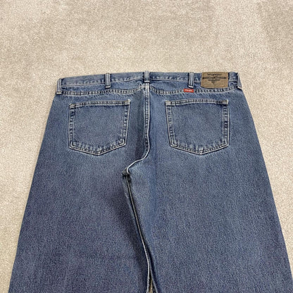 Wrangler jeans y2k blue straight leg denim 100% cotton