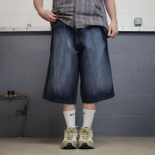 Baggy Southpole denim shorts y2k blue