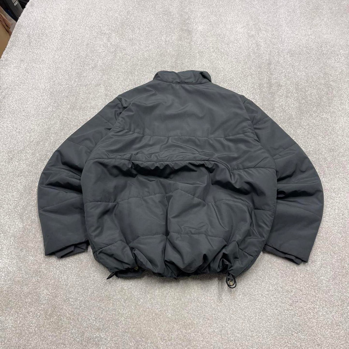 00s Nike jacket y2k style XL men's grey full zip padded windbreaker coat technical