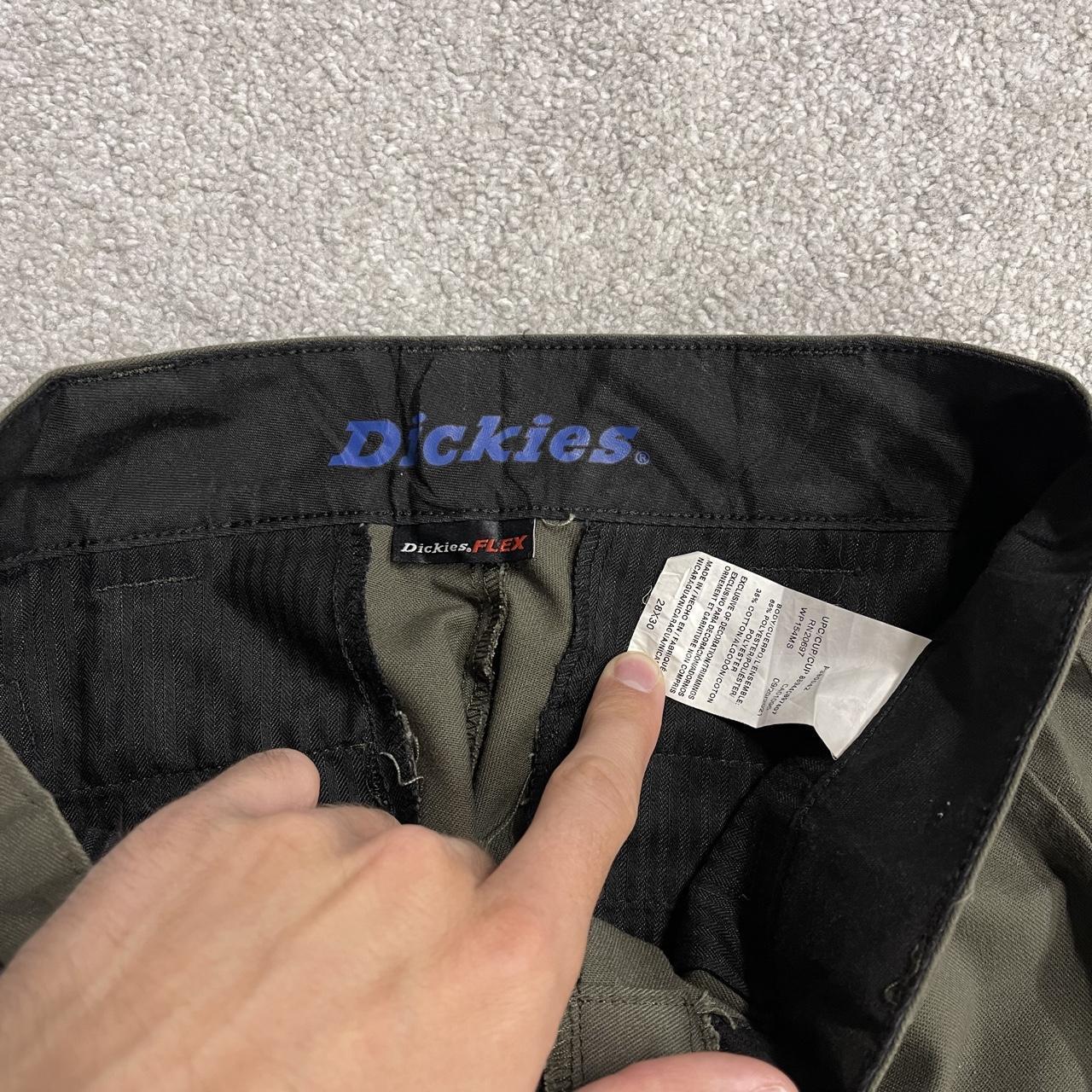 Dickies cargo pants y2k green Slim straight leg chino skater style trousers