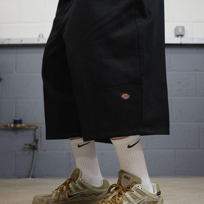 Dickies baggy chino shorts carpenter black Chino style skater shorts long wide leg festival